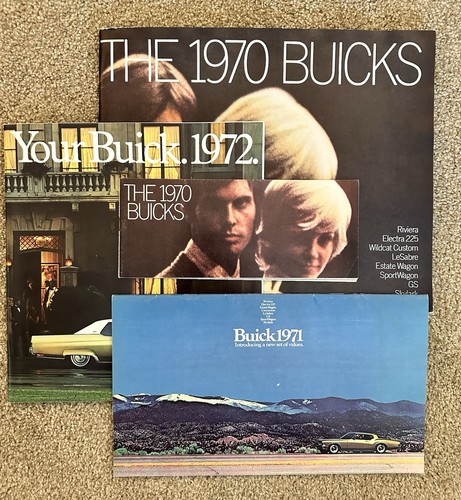 Buick 1970 1971 1972 Dealership Sales Brochures