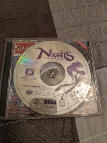 Sega Saturn Console Black MK-80000A With  Power & Video Cords and Game