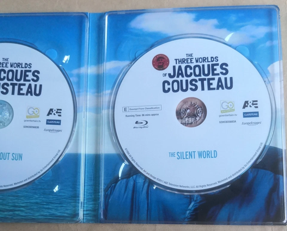 The Three Worlds Of Jacques Cousteau Collection Blu-ray 3 Disc Set  - Image 4 of 4