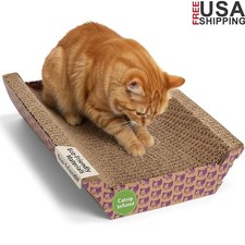 Multipurpose Cat Scratcher Bed Catnip Infused Scratch Lounge Furniture Saver New