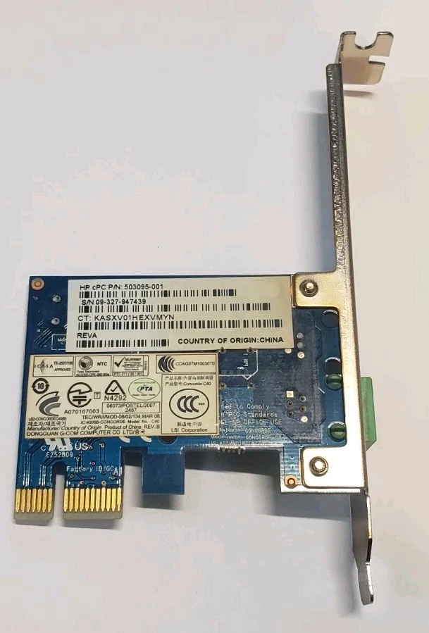 Modem HP Pavilion P6110Y computador desktop C40 (Concorde C40) 503095-001 - Imagem 3 de 3