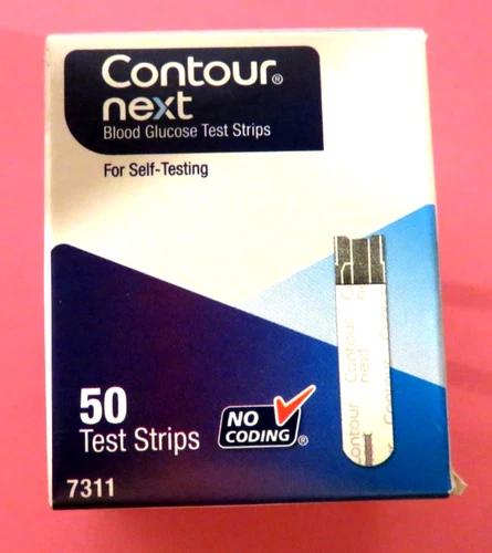 Contour Next Blood Glucose Test Strips 50 Ct Exp 01-31-27