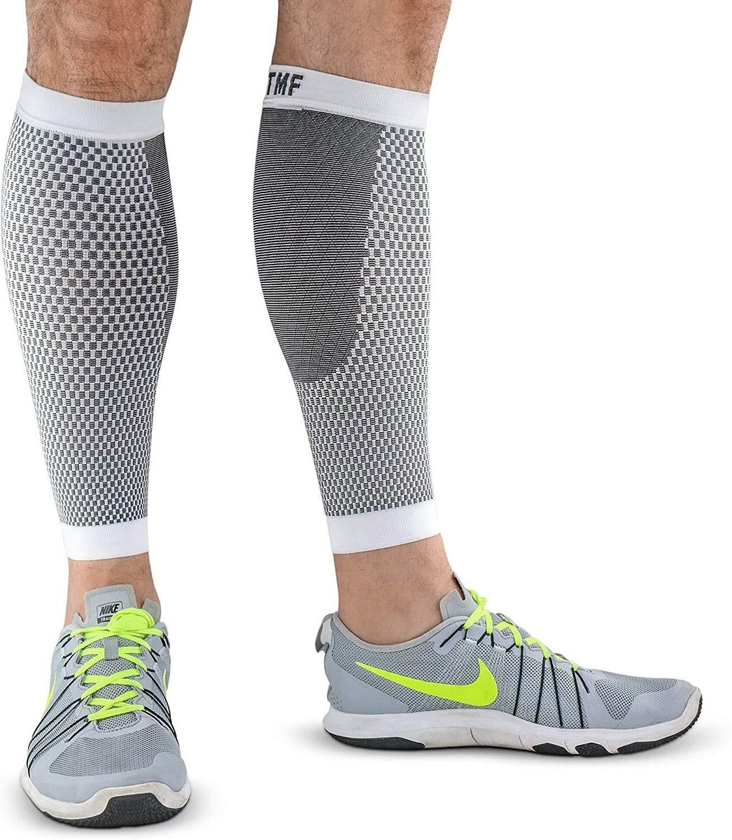 white nike calf sleeve