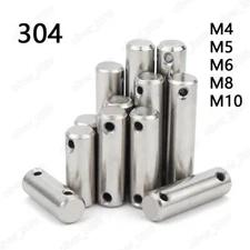 304 Stainless Steel Dowel Pin Parallel Pin Roller Pin With Two Holes M4 M5 M6 M8