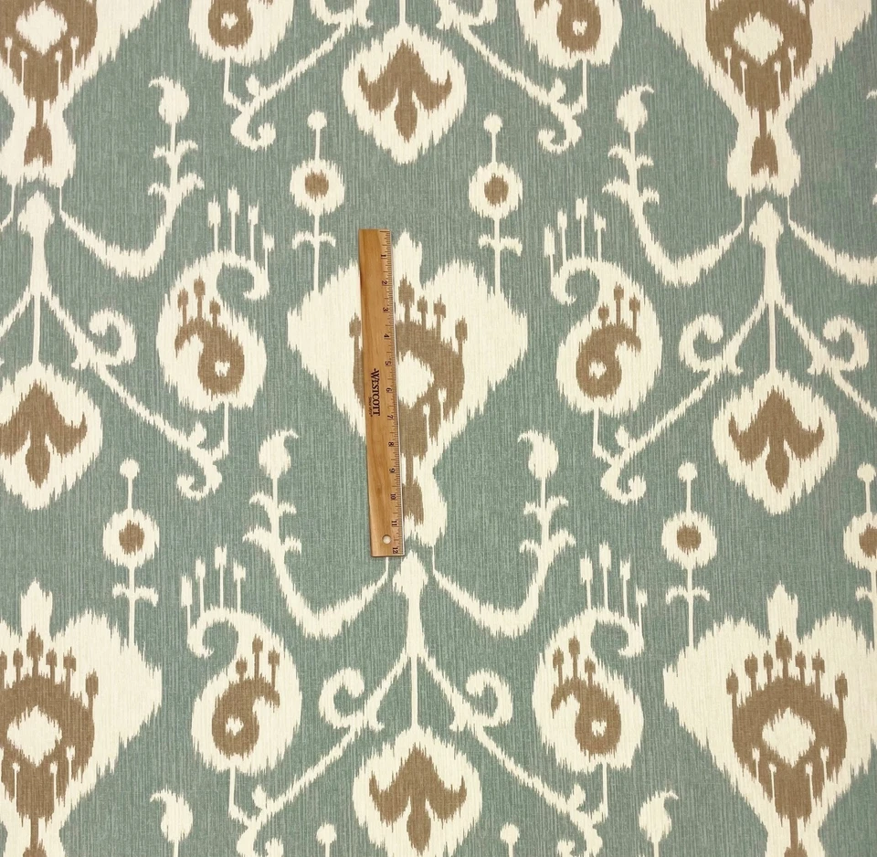 TELA MAGNOLIA HOME JAVA IKAT SPA AZUL 100% ALGODÓN MULTIUSOS POR YARDA 54"W Foto 4 de 4