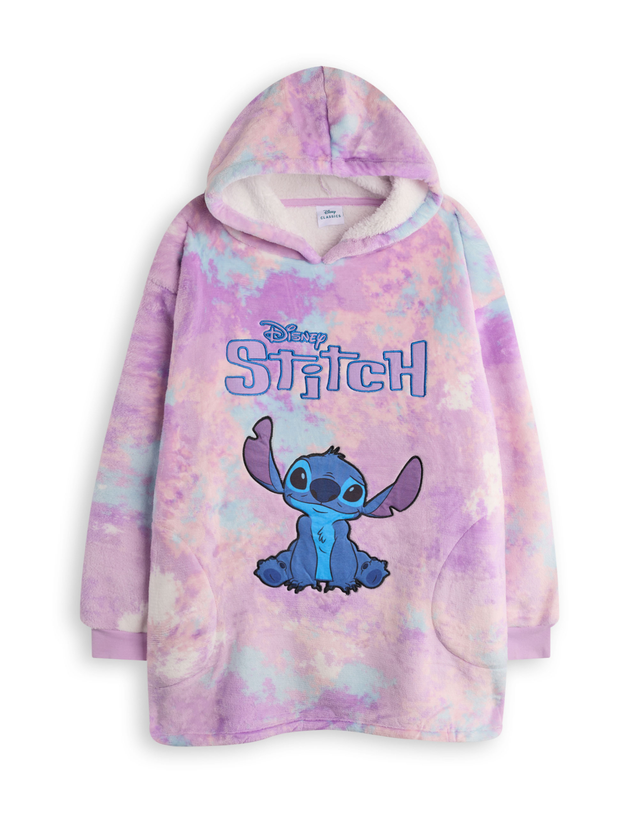 Диснеевское одеяло с капюшоном Mehrfarbiger Stitch для девочек