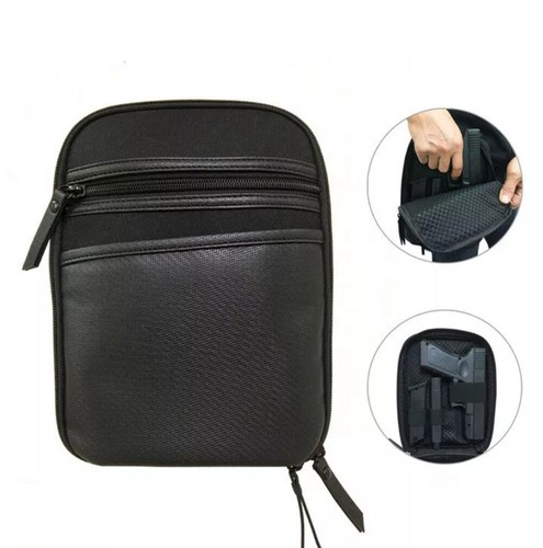 Concealed Carry Gun Pouch, Handgun Shoulder Bag, Pistol Holster Pack Waist Pock - Picture 3 of 16