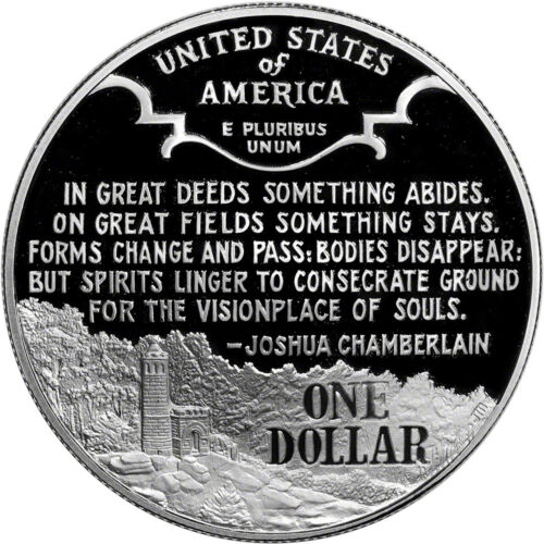 1995 $1 Civil War Silver Dollar Commemorative Proof in Capsule - Picture 2 of 2