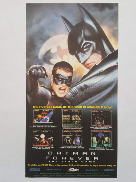 Batman Forever - The Video Game - Leaflet / Flyer - #W645 Batman Forever - The Video Game - Leaflet / Flyer - #W645