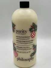 Philosophy PURITY One-Step Facial Cleanser- 32 fl oz  HOLIDAY sealed+pump!