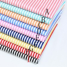 50cm 160CM Stripe 100 cotton fabric Quilting Quilt Clothes Bedding Sewing DIYA65