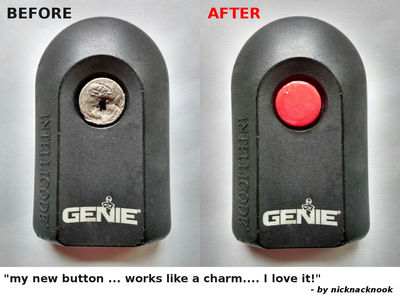 Hard Plastic Button for Genie IntelliCode Garage Door Remote