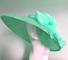 Exclusive Mint Green Designer Millinery by Hat Couture Wedding Bridal AscotHat