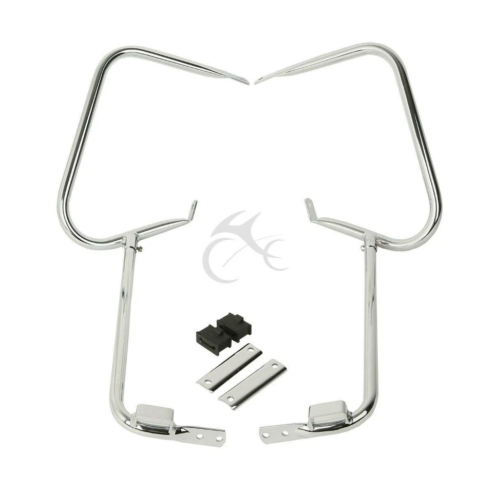 Rear Saddlebag Bracket Guard Crash Bar Fit For Harley Touring Road King 97-08 - Изображение 2 из 4