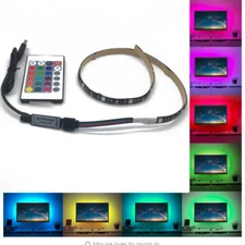 USB Powered RGB Color Change 5050 LED Strips Computer TV PC Back Light Kit DC 5V