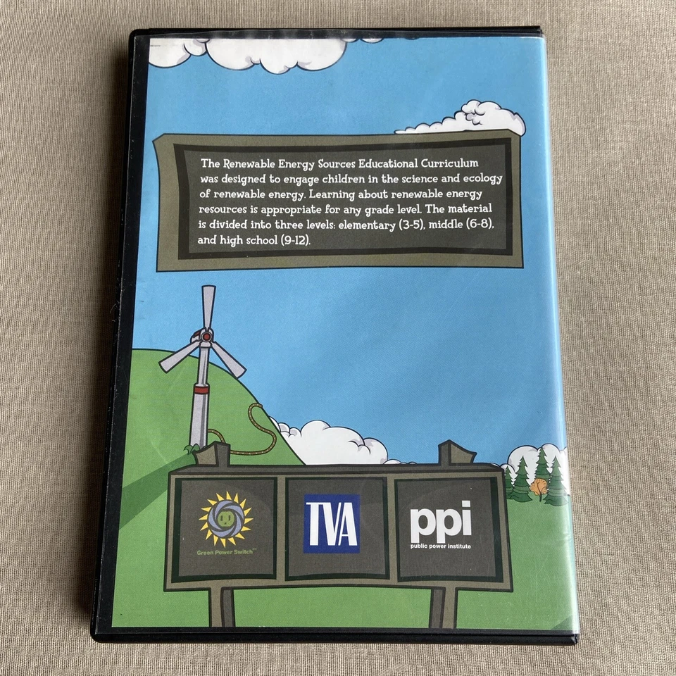 Renewable Energy Resources (DVD) Elementary, Middle & High School Education TVA - Image 3 of 4