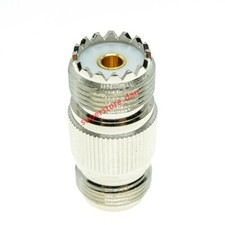 1Pcs N female to UHF female SO-239 SO239 jack Straight RF adapter connector