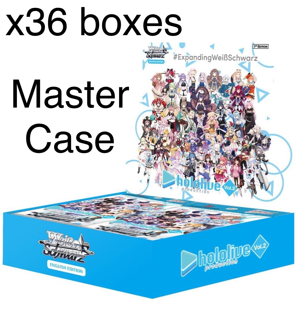 Weiss Schwarz Hololive Vol 2 Booster Box Sealed English MASTER