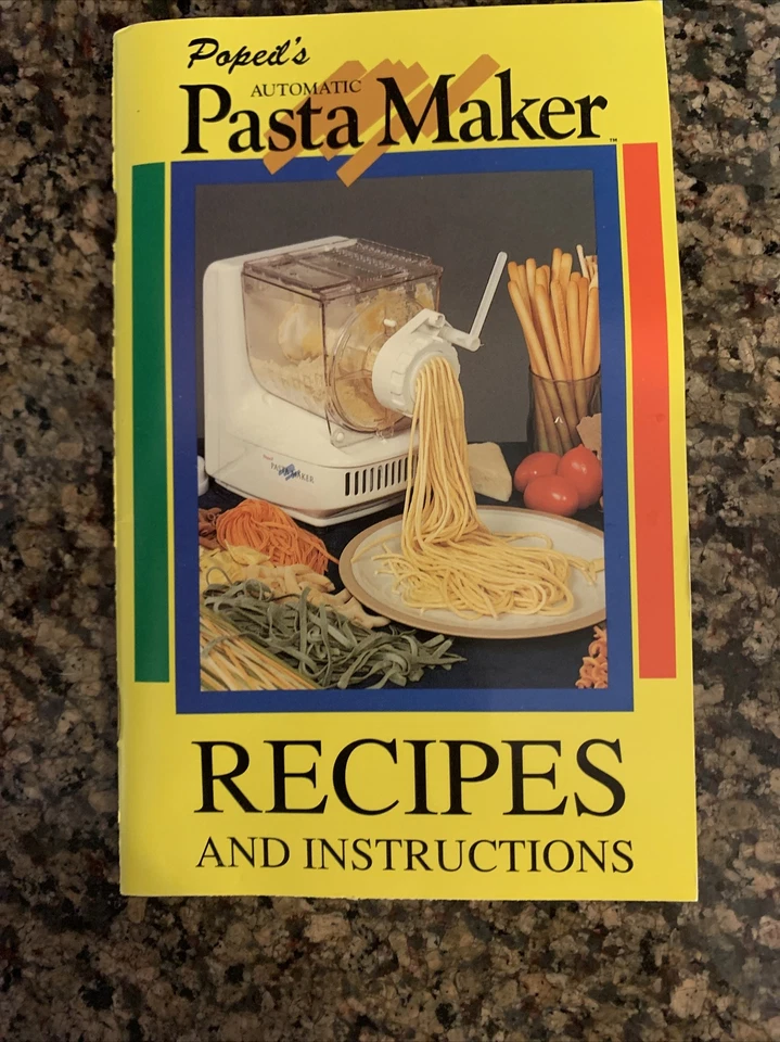 Vintage Popeil's Automatic Pasta Maker W/ 24 Attachments, Recipes & Instructions - Image 4 of 4