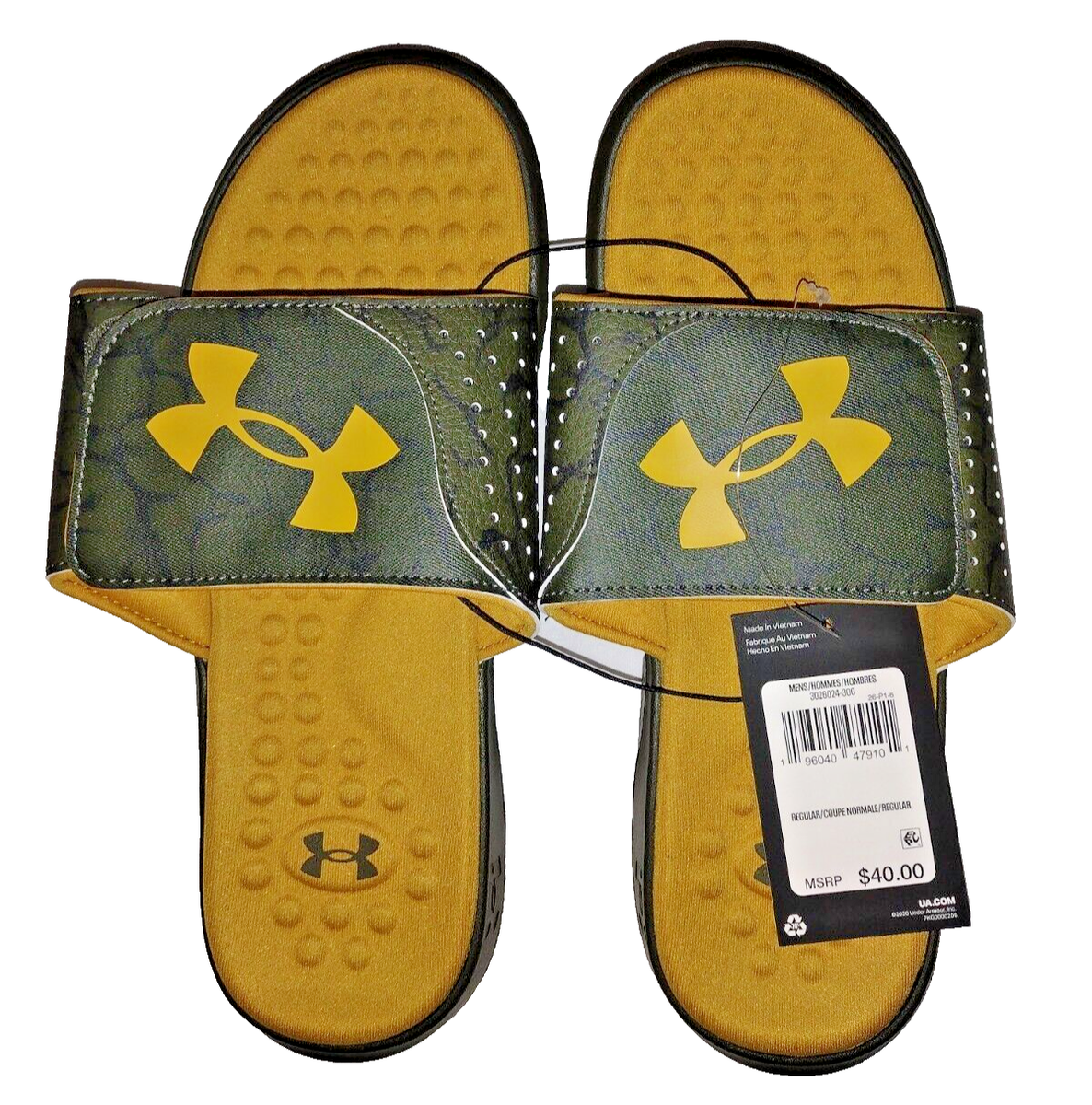 Under Armour Men's Ignite Pro Graphic Strap Slide Sandal Flip Flop