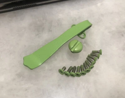 Zombie grün Titan tiefer Taschenclip Schraubenset für Emerson Messer CQC-7 CQC-15 - Bild 1 von 4