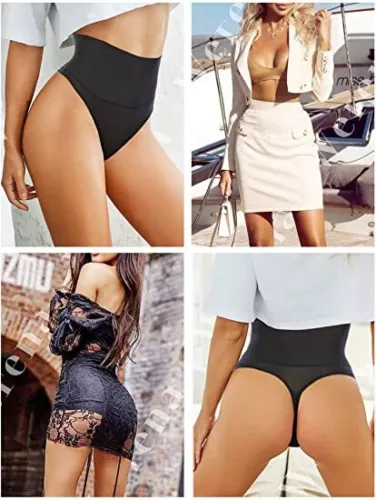 Damen Shapewear Bauchweg Unterhose Mieder String Tanga Miederhose Figurformende - Bild 3 von 29