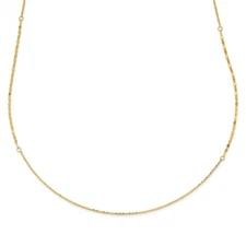 14k Yellow Gold Polished 36" Necklace for Men