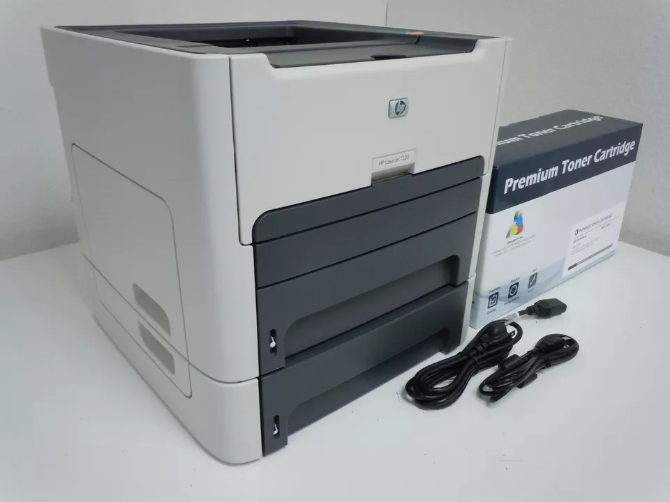 BUNDLE!! HP Laserjet 1320 Printer + 2 Trays & New 49X Toner (USB 2.0 / PARALLEL) - Image 2 of 4
