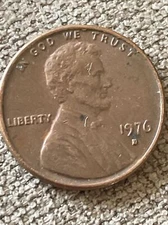 1976 D Lincoln Cent Penny Variety Error DDO Filled D  Actual Coin TK1762*