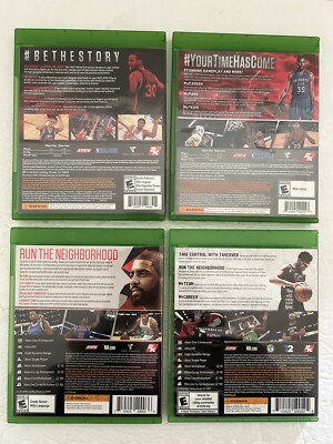 NBA 2Kシリーズ 4本セット 中古 NBA 2K15, 16, 18, 19 Set of 4 Xbox 1 Games | eBay
