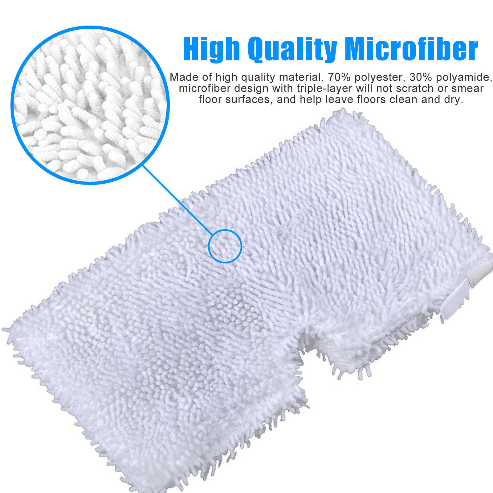 4Pack Replacement Cleaning Pads For Shark Pocket Steam Mop S3501 S3601