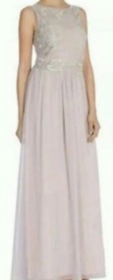 Coast Malina May verziertes Maxi formell Party Rouge hellrosa Kleid UK 14 195 £