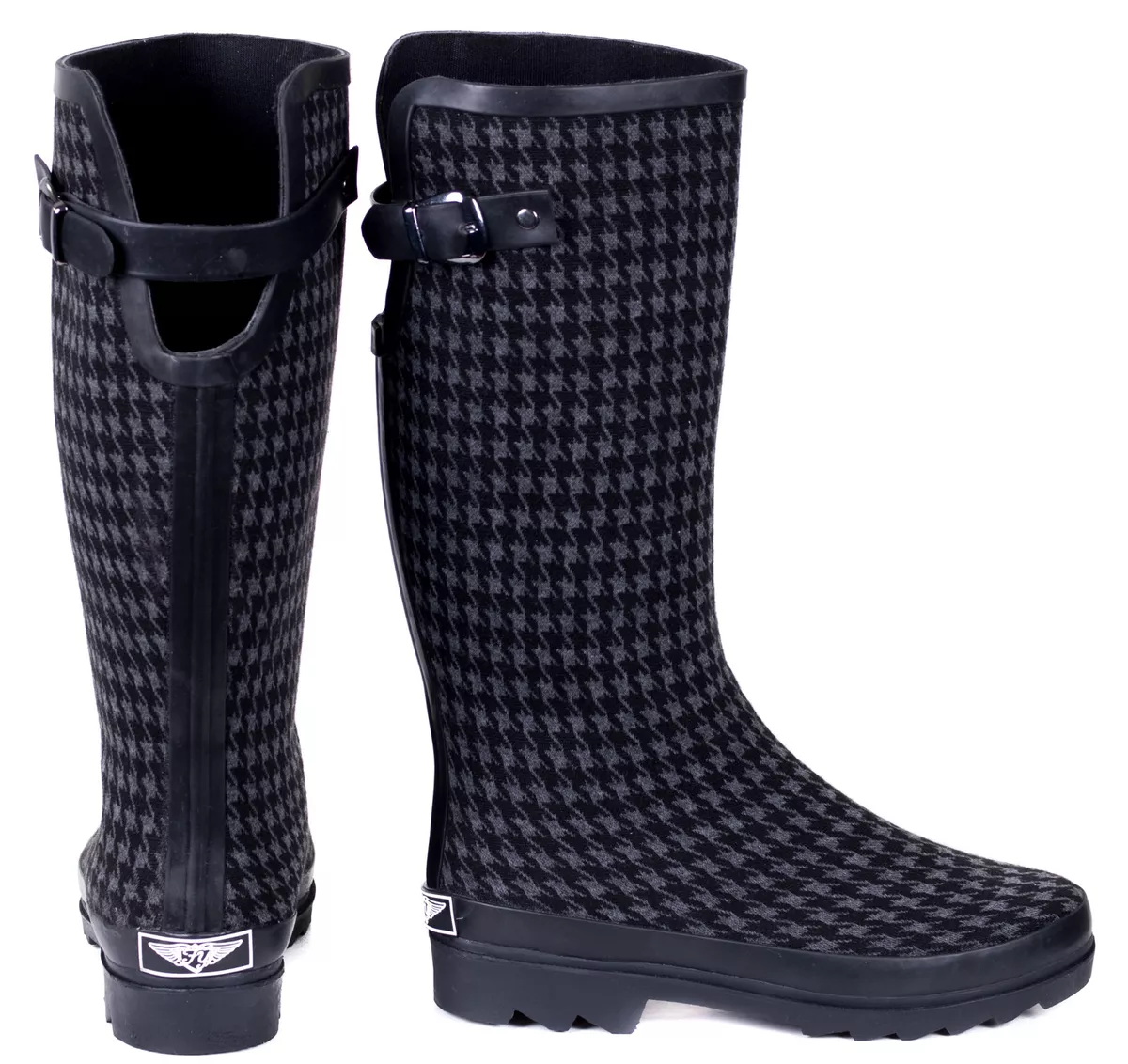 Fabric clearance rain boots