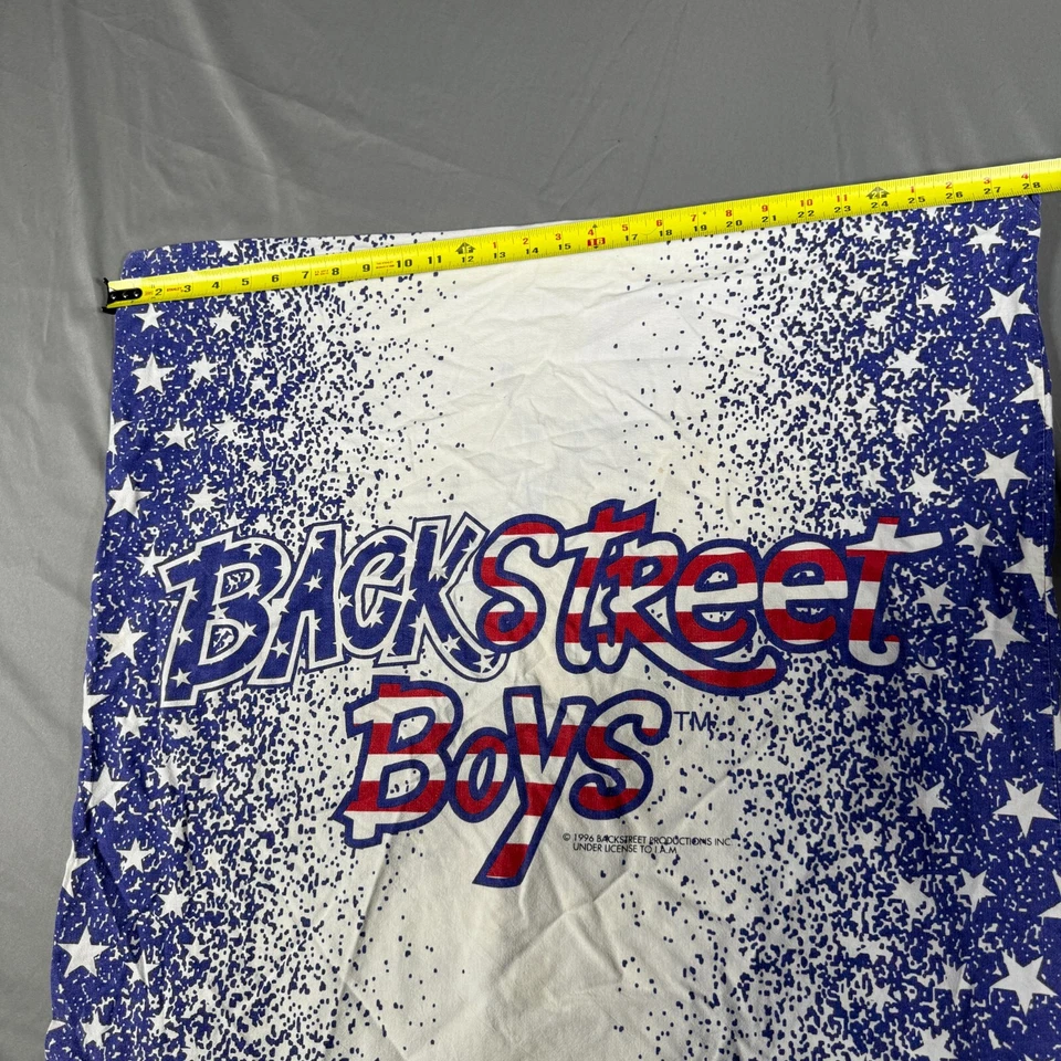 Vintage Backstreet Boys Bedding Set Pillow Case White Blue Star Print Rare - Image 4 of 4