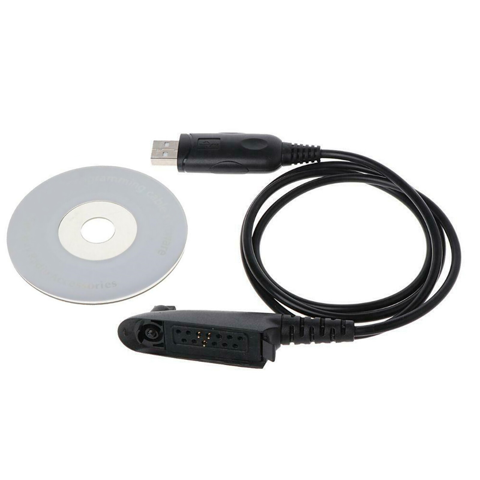 USB Programming Cable With CD For Motorola GP340 HT750 MTX150 PR860 For PTX/MTX