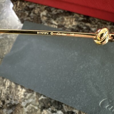 Cartier Trinity sun glasses. Gold Frame CT0360S 001. New‎ Full Kit!  $1295 Cartier Trinity sun glasses. Gold Frame CT0360S 001. New  main image 4