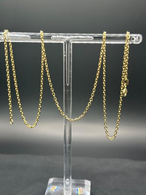 24'' (60cm) 1,7mm.  14K Gelbgold D/C Forzentina Kette Halskette