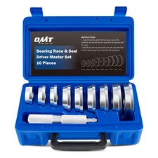 OMT 10pc Bearing Race and Seal Driver Set Auto Bushing Installer Remover Kit
