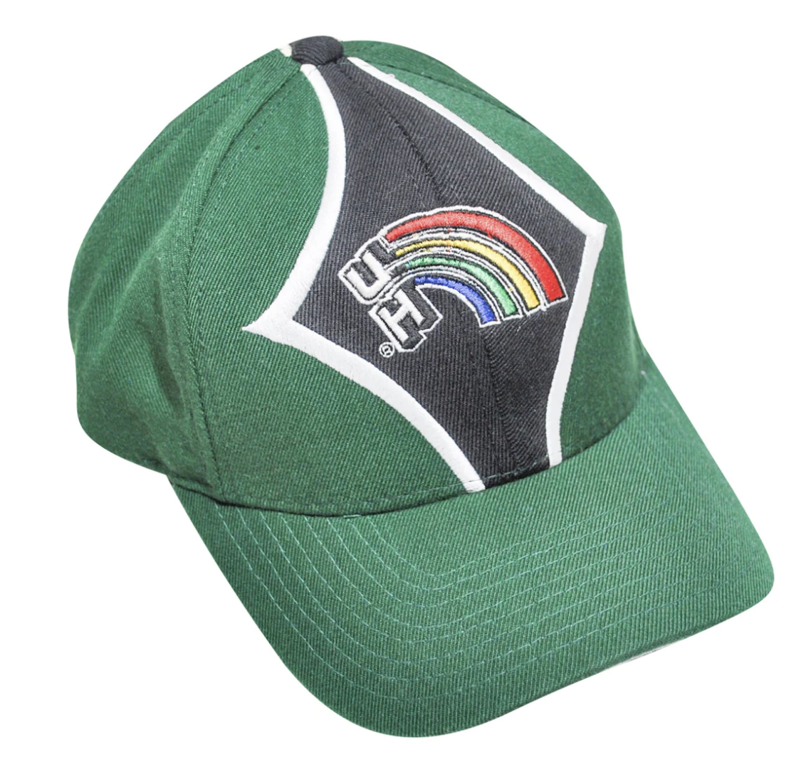 Vintage Hawaii Rainbow Warriors Starter Brand Green Black 90s