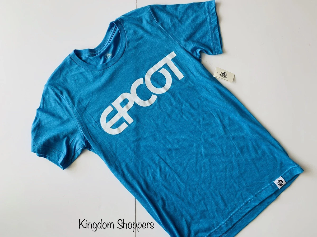 2019 Epcot New Logo Blue Short Sleeve T Shirt New Logo Men s Women XS