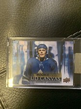 2018-19 Andreas Johnsson Rookie-Debut UD Canvas Clear Cut Hockey