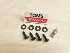 Snake Black Theft Deterrent Auto Security License Plate Screws Stainless 12 34