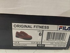 fila original fitness Red Navy Kids/teen Size 6. See Description