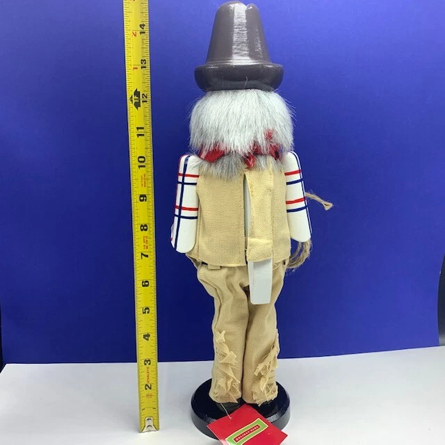 牛仔胡桃夹子西部圣诞小雕像套索绳咖啡杯牛仔竞技 — 第 3/4 张图片