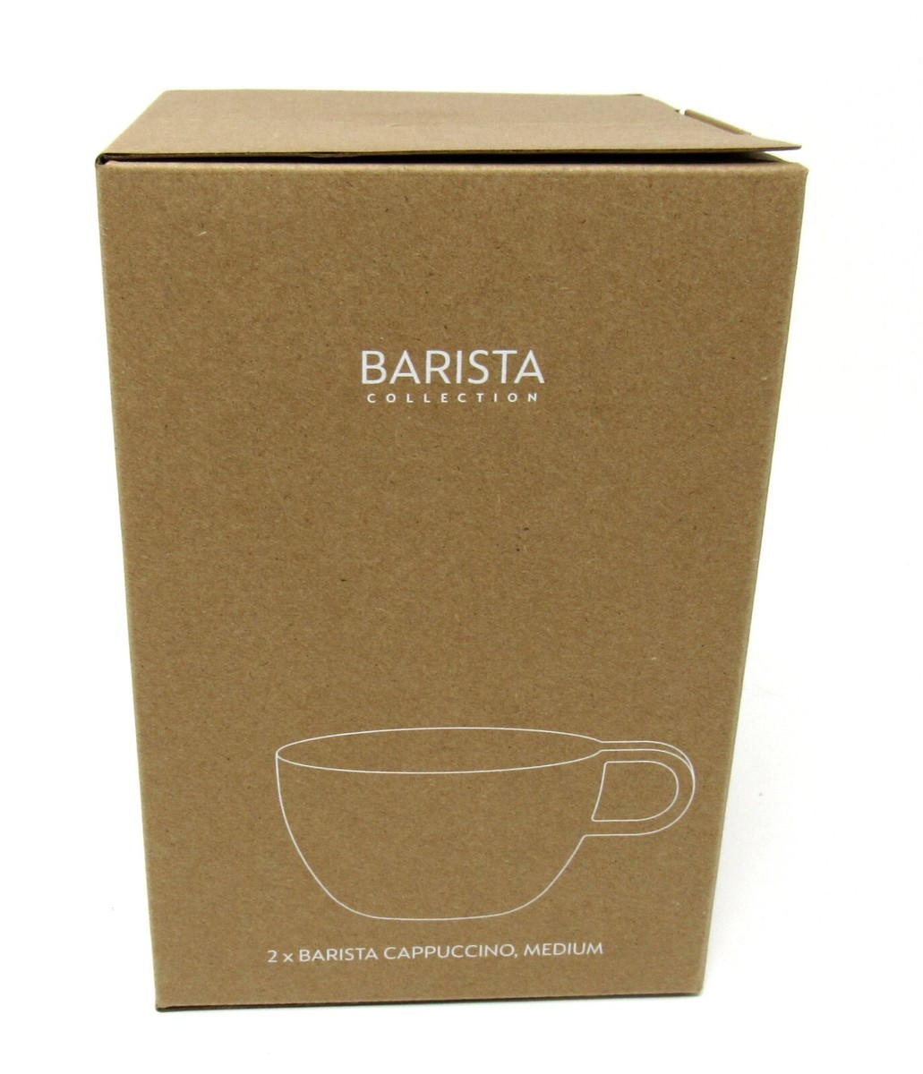 Nespresso Barista Big Game Collection Cappuccino Two Cups Medium Grey BNIB