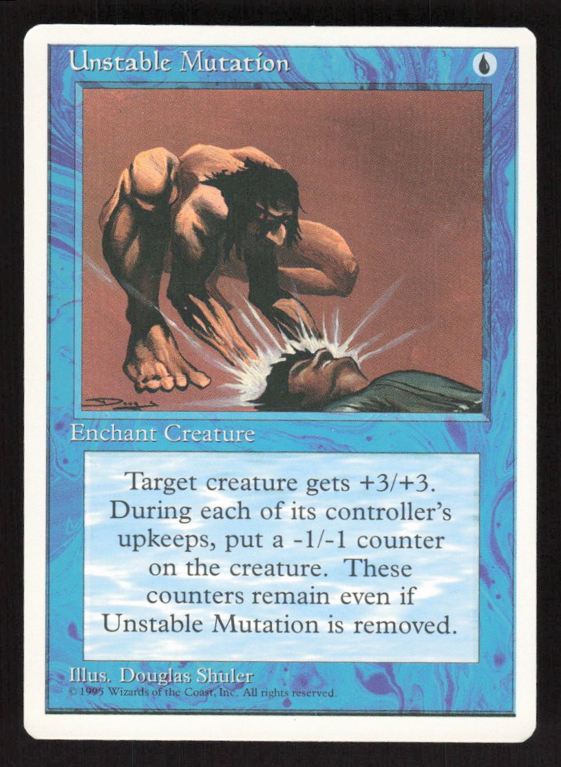 1995 Unstable Mutation Fourth Edition MTG