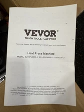 VEVOR 2 in1 Heat Press Machine 15"x15" T-shirt Cap Sublimation Print Transfer