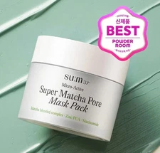 SU:M37 Micro Active Super Matcha Pore Mask Pack 100ml Elasticity / FAST & SAFE