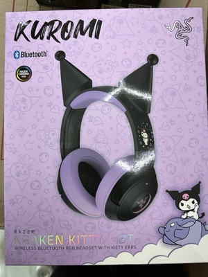 Razer Kraken Kitty V2 BT - Kuromi Edition Headset: Wireless Bluetooth RGB New
