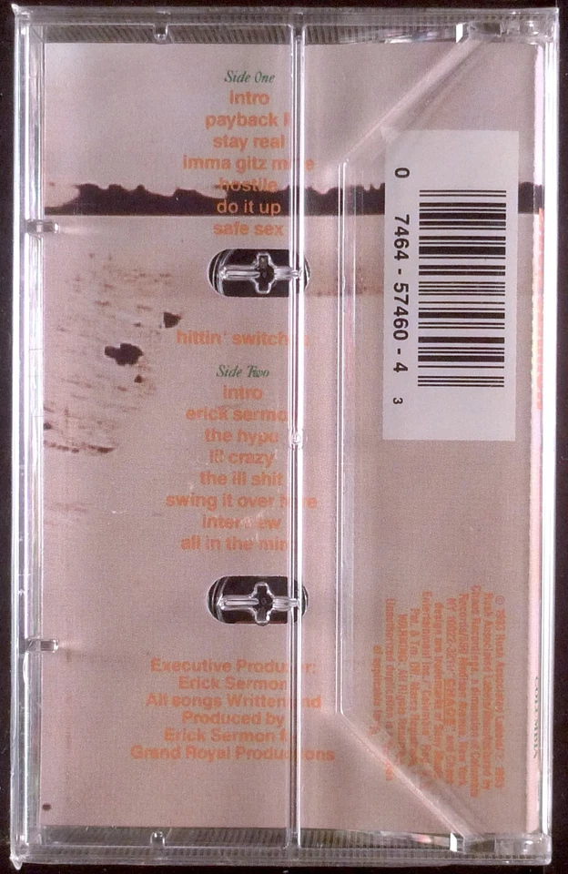Erick Sermon – No Pressure CASSETTE RUSH HIP HOP RAP 1993 SEALED OOP - Image 2 of 3